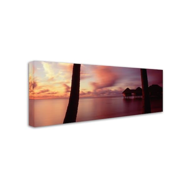 David Evans 'New Day-Maldives' Canvas Art,8x24